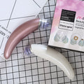Rose gold and white electric blackhead suction pore cleanser device for face and nose