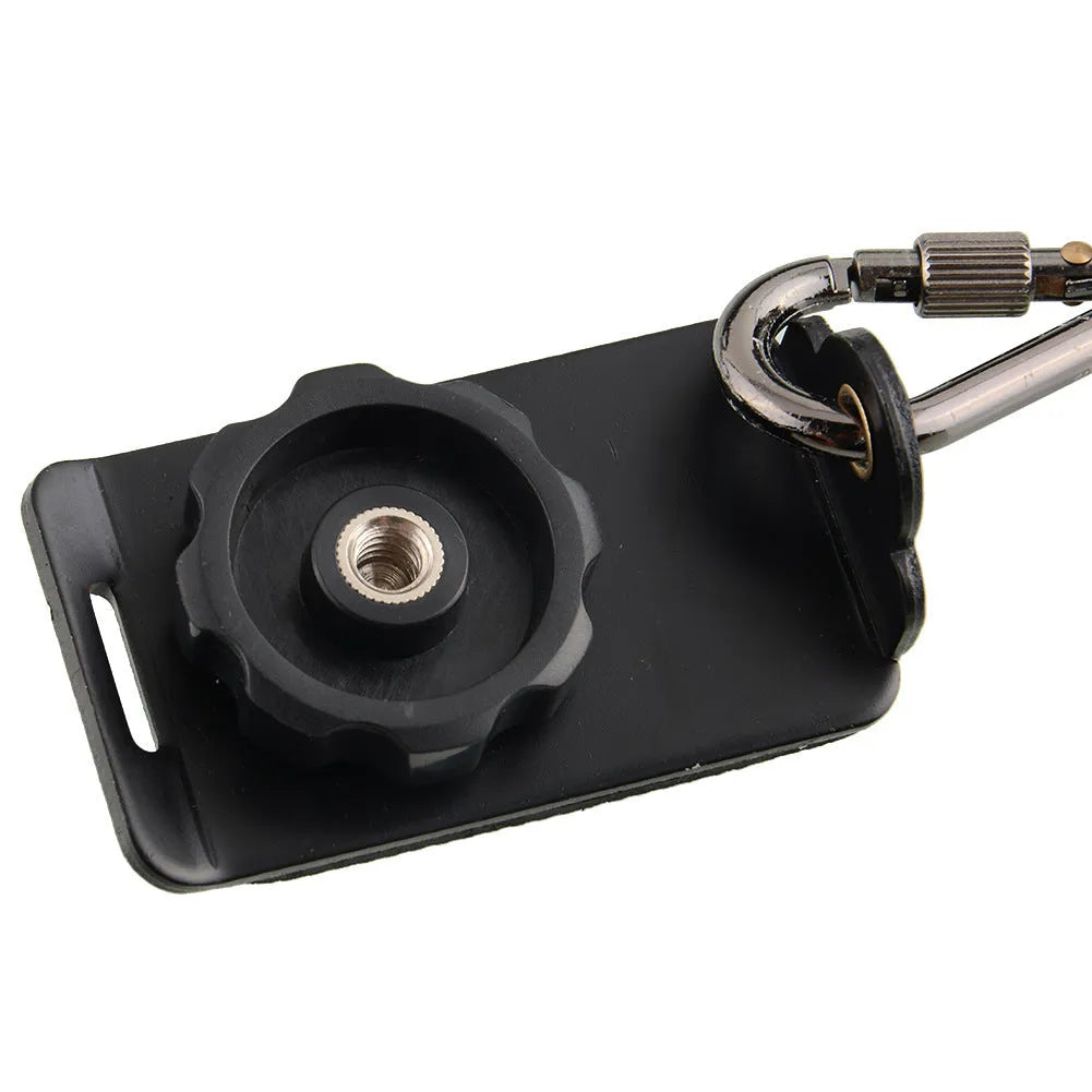 Black dual camera strap for two SLRs, showing thick shoulder sponge and metal connectors.