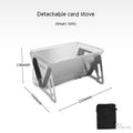 Folding stainless steel barbecue oven with grill plate and storage bag for outdoor use