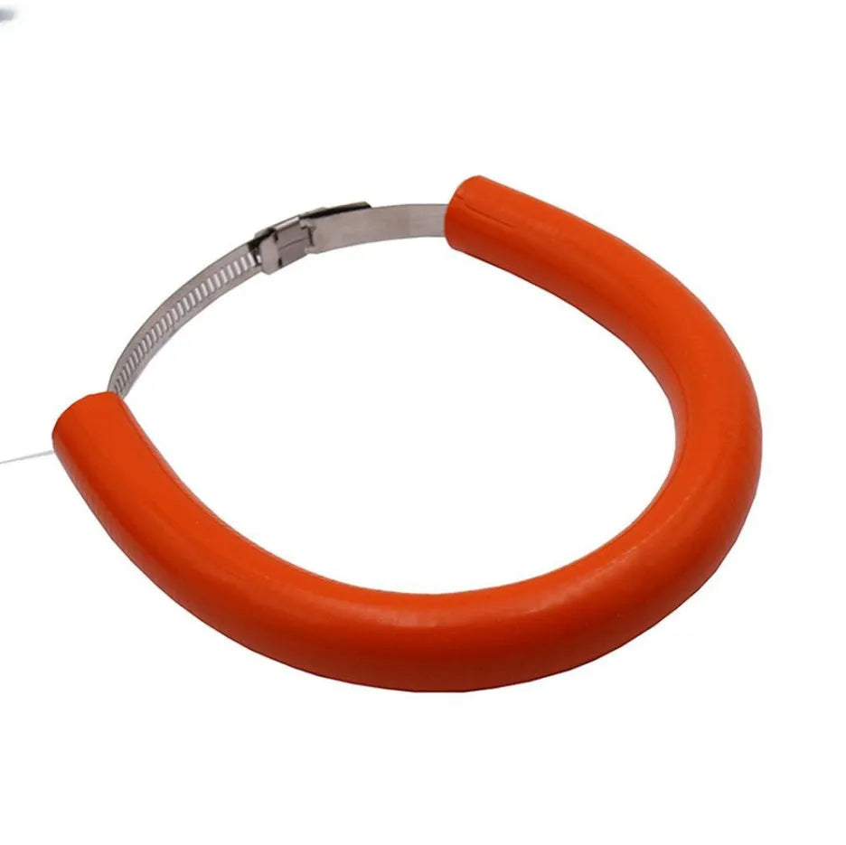 Universal motorcycle exhaust pipe anti-drop wring gasket in black, blue, or orange colour options