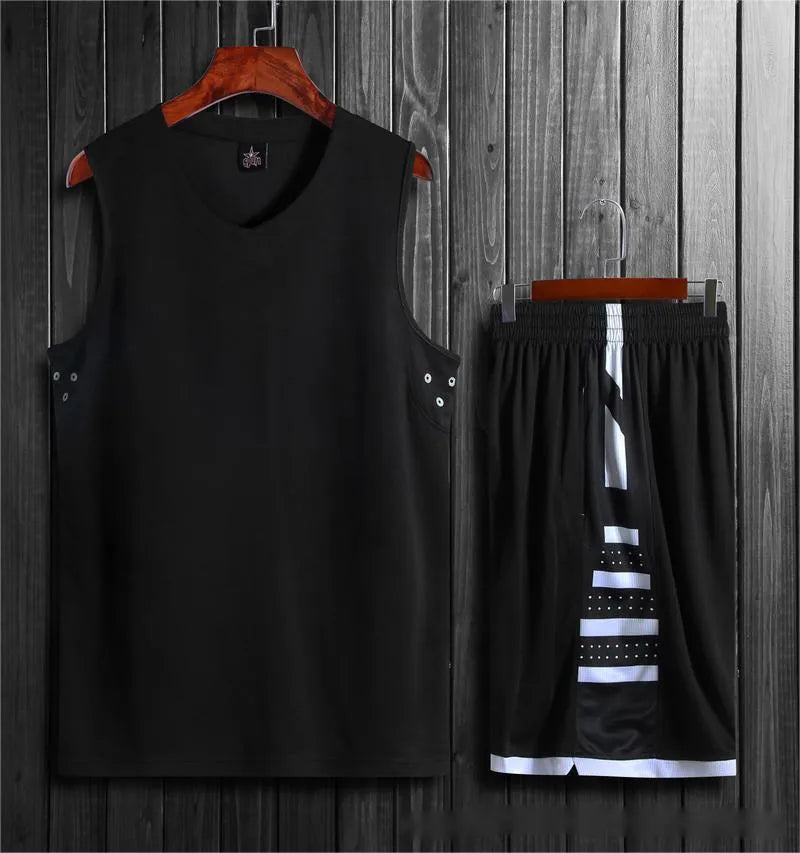 Student campus competition training breathable sports vest and pants set