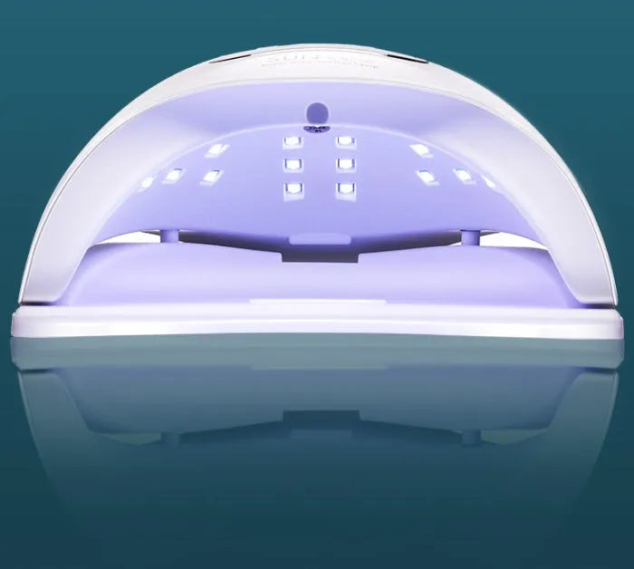 White professional UV LED nail lamp with 45 lamp beads for gel polish drying