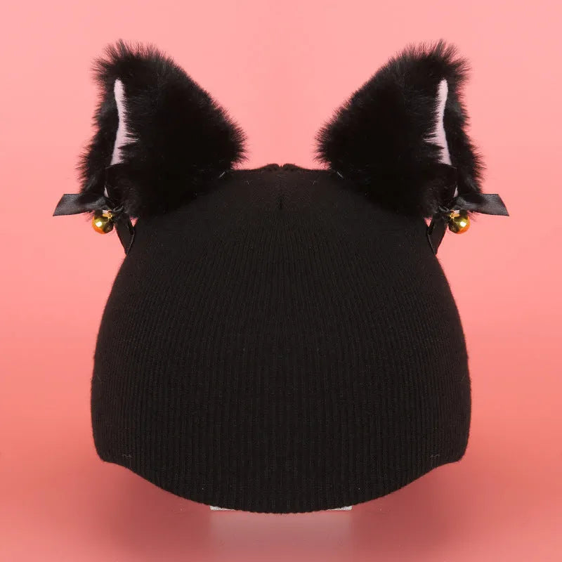 Soft plush decorative ski helmet cap in a cartoon style, a prop for costumes and decor.