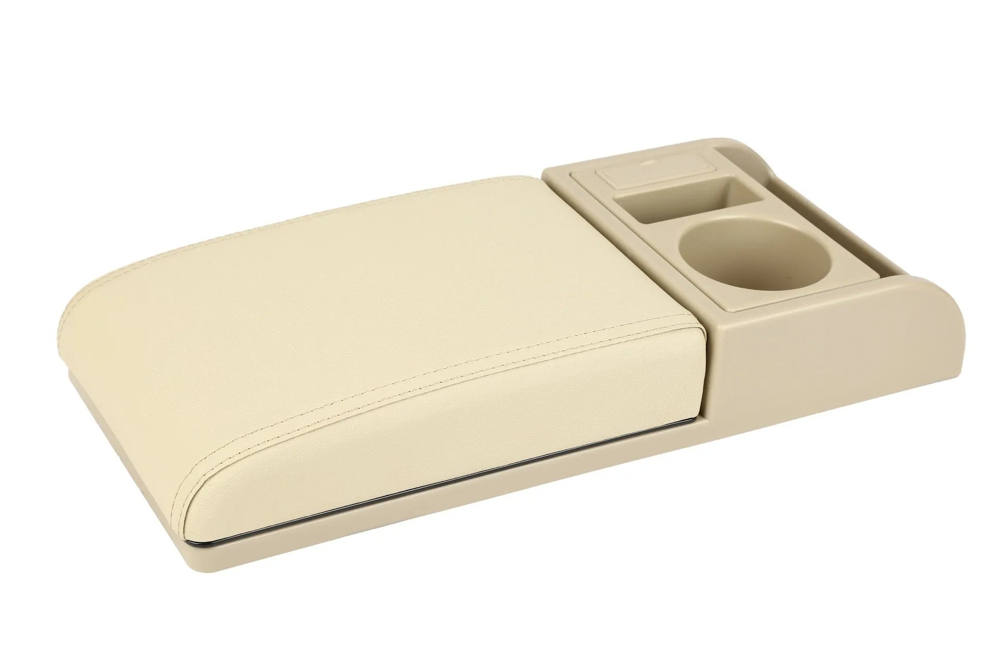 Universal plastic car armrest cover with height adjustment in multiple colour and texture options