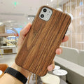 Wooden iPhone back cover case in natural timber finish for iPhone 11 Pro