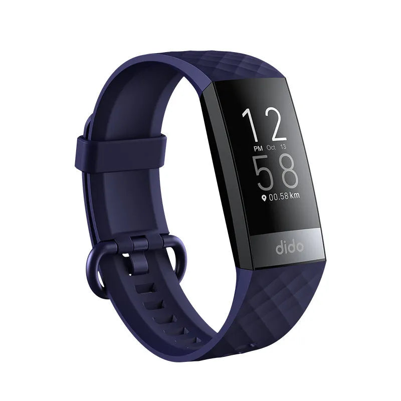Y6 Black smart bracelet watch with a 1.1-inch screen for health monitoring.