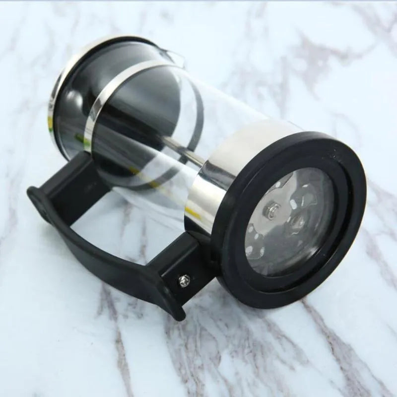 350ml manual pour-over glass coffee maker with stainless steel filter