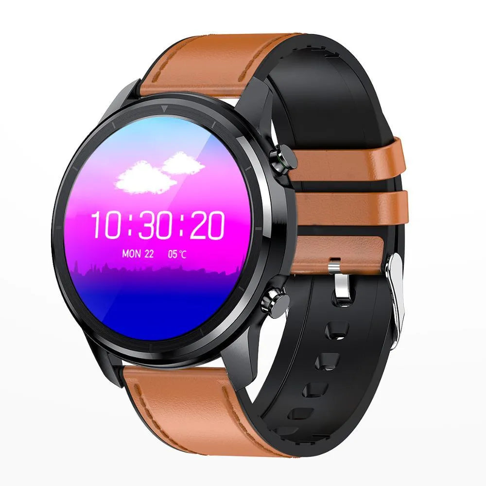 LEMFO LF26 smart bracelet watch on wrist showing 1.3-inch display in a silver colour variant.