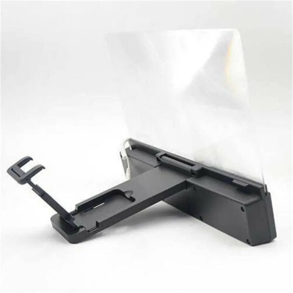 12-inch foldable mobile phone screen amplifier with speaker and flexible gooseneck stand