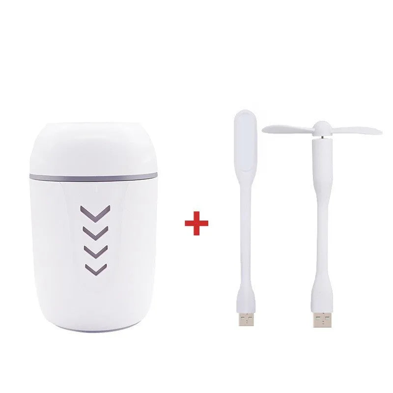 X3 portable car humidifier in columnar design with 200ml tank and dual power options