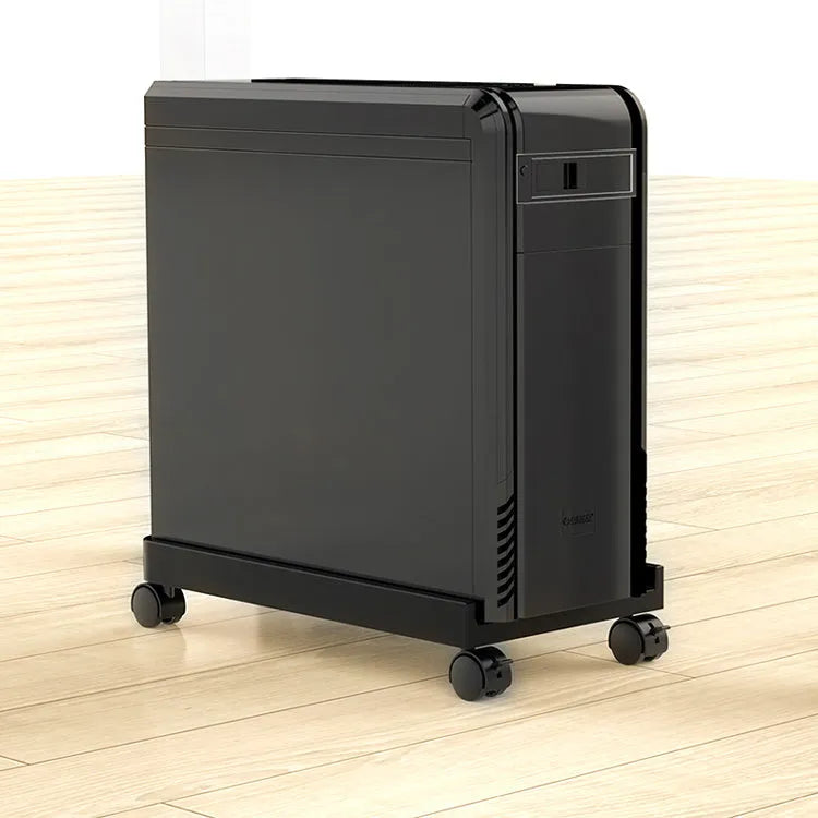 Black ORICO CPU floor stand with wheels, anti-skid vertical stand for PC tower, large size