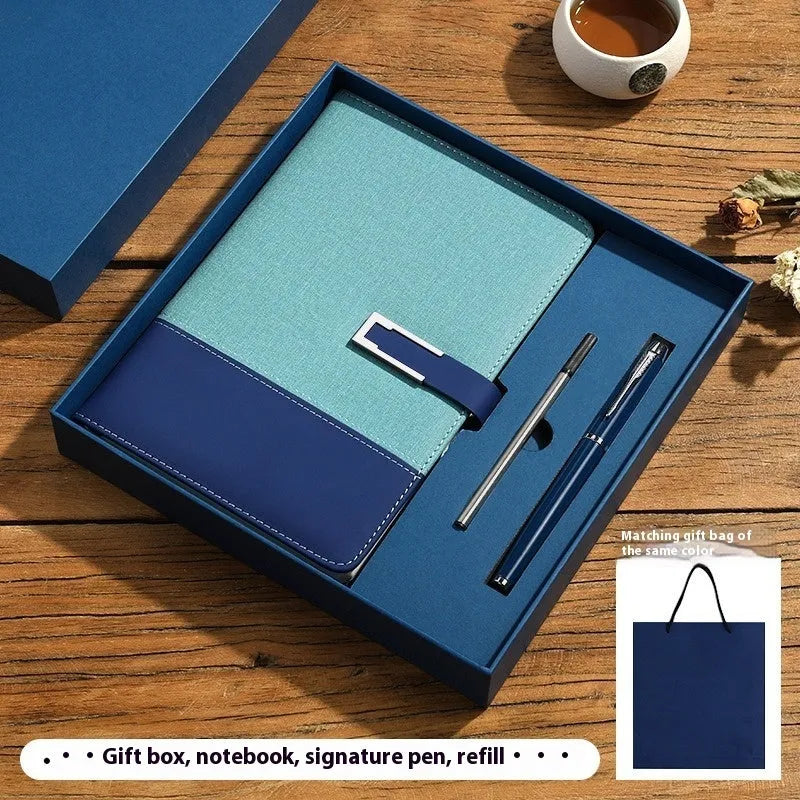 A5 soft leather notebook with PU cover and wood-free paper in choice of five colours