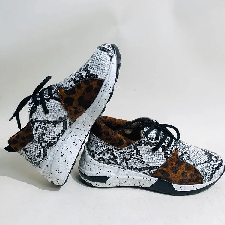 Women's casual flat sneakers with suede upper and wedge heel in multiple colour options