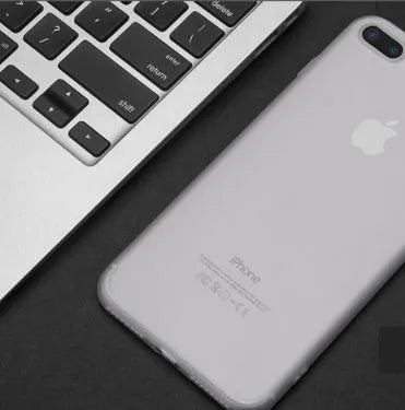Soft TPU silicone phone case for Apple iPhone in black, blue, red, and white colours