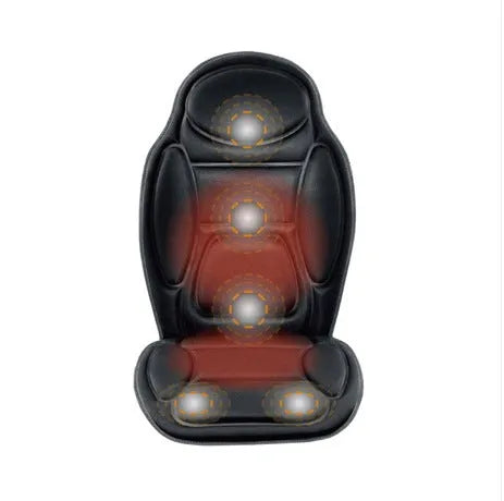 Cotton car massage cushion in black and deep grey for car seat office chair home use