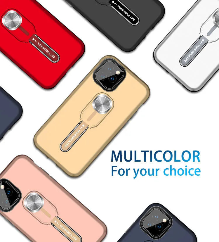 Floot luxury fashion phone case for Apple iPhone models with shockproof protection in black