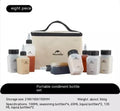 Naturehike portable seasoning bottle set with six PP plastic containers for outdoor cooking