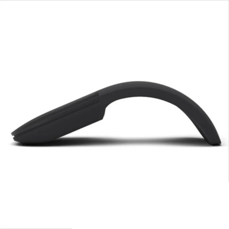 Folding Bluetooth touch wireless mouse shown open and closed with black, white, blue, green colour options
