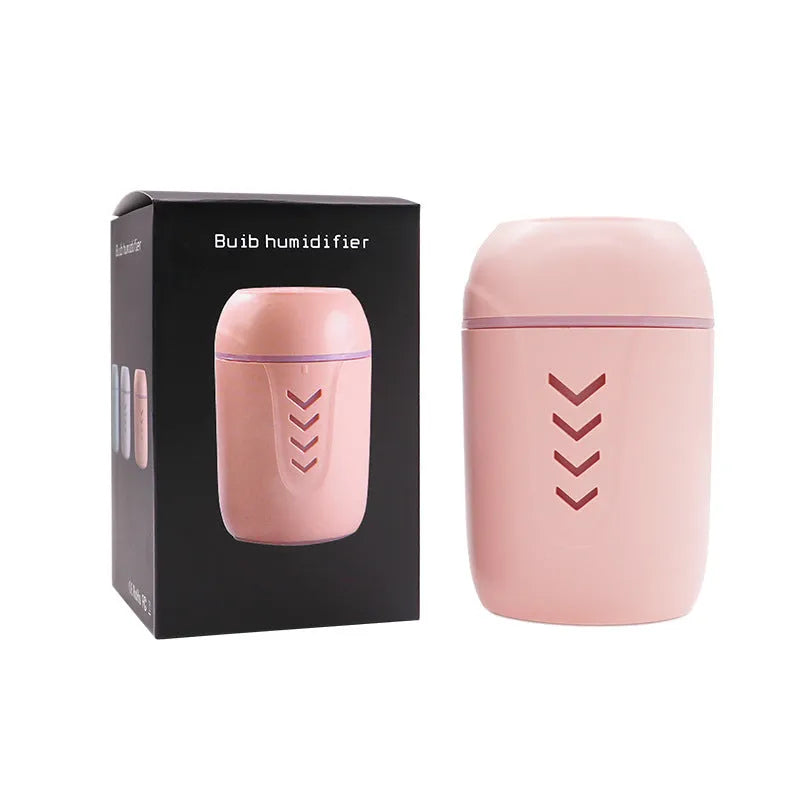 X3 portable car humidifier in columnar design with 200ml tank and dual power options