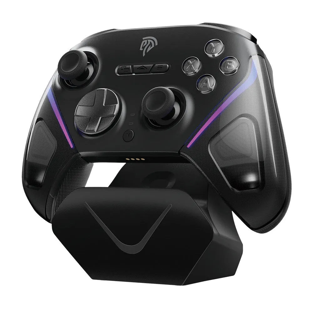 Rocker Smart Startstop Charging Base for gaming controllers with type-c port and double-cut trigger design