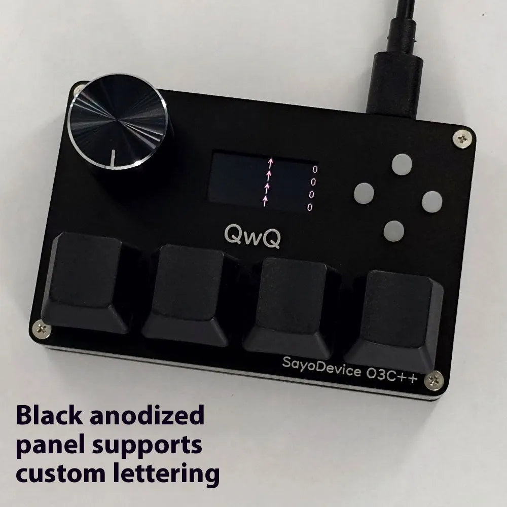 Custom magnetic axis gaming keyboard with IPS colour screen, programmable knob, and RGB backlight in a choice of colours.