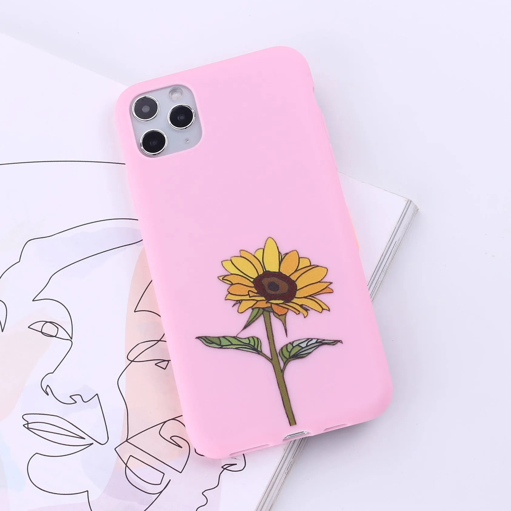 TPU mobile phone case for iPhone in multiple colour options showing back cover design