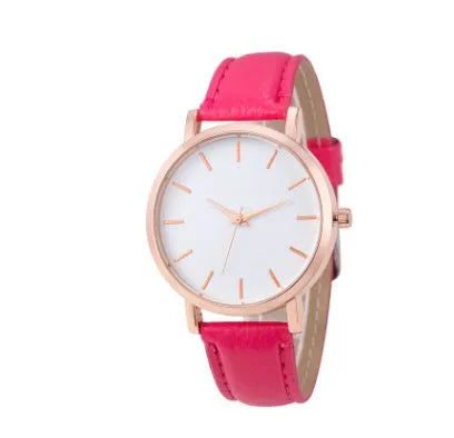 35.5mm square quartz wristwatch with PU leather strap in thirteen colour options