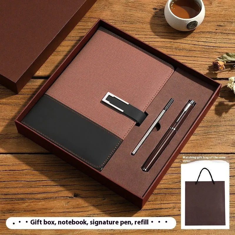 A5 soft leather notebook with PU cover and wood-free paper in choice of five colours