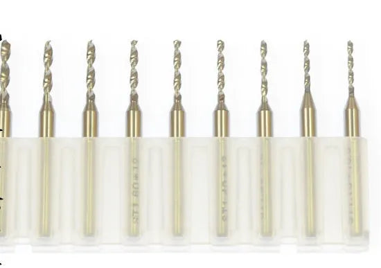 Imported tungsten carbide micro-engraving bit for circuit board and electronics manufacturing.