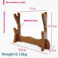 Chinese style handmade wooden bracket shelf with multiple layer options on display.