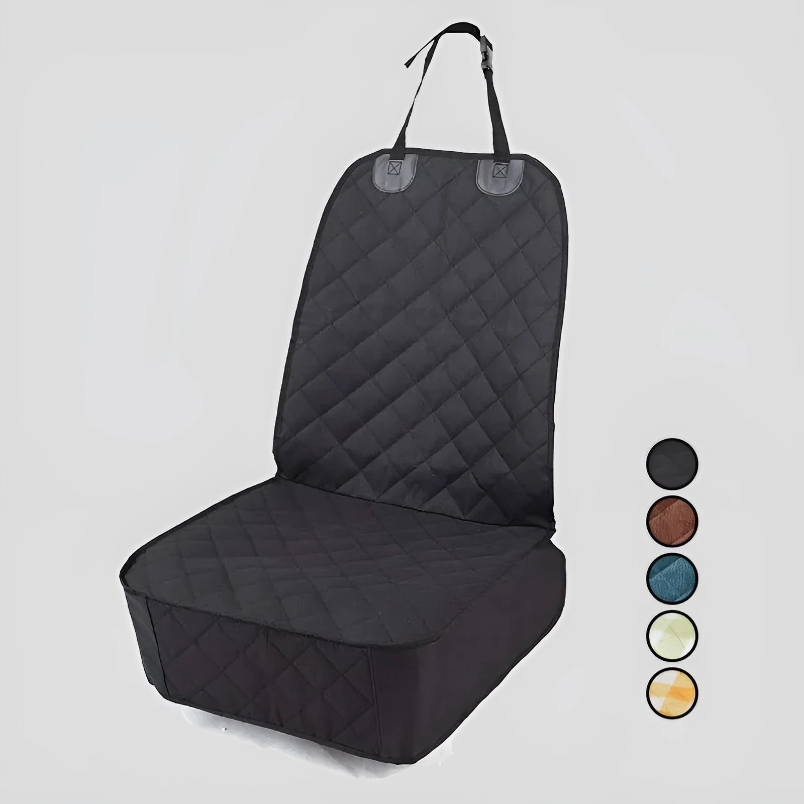 Oxford cloth waterproof pet car cushion in gray for vehicle co-pilot seat dog bed