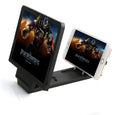 Black and white mobile phone screen amplifier stand with 3D amplification and radiation protection