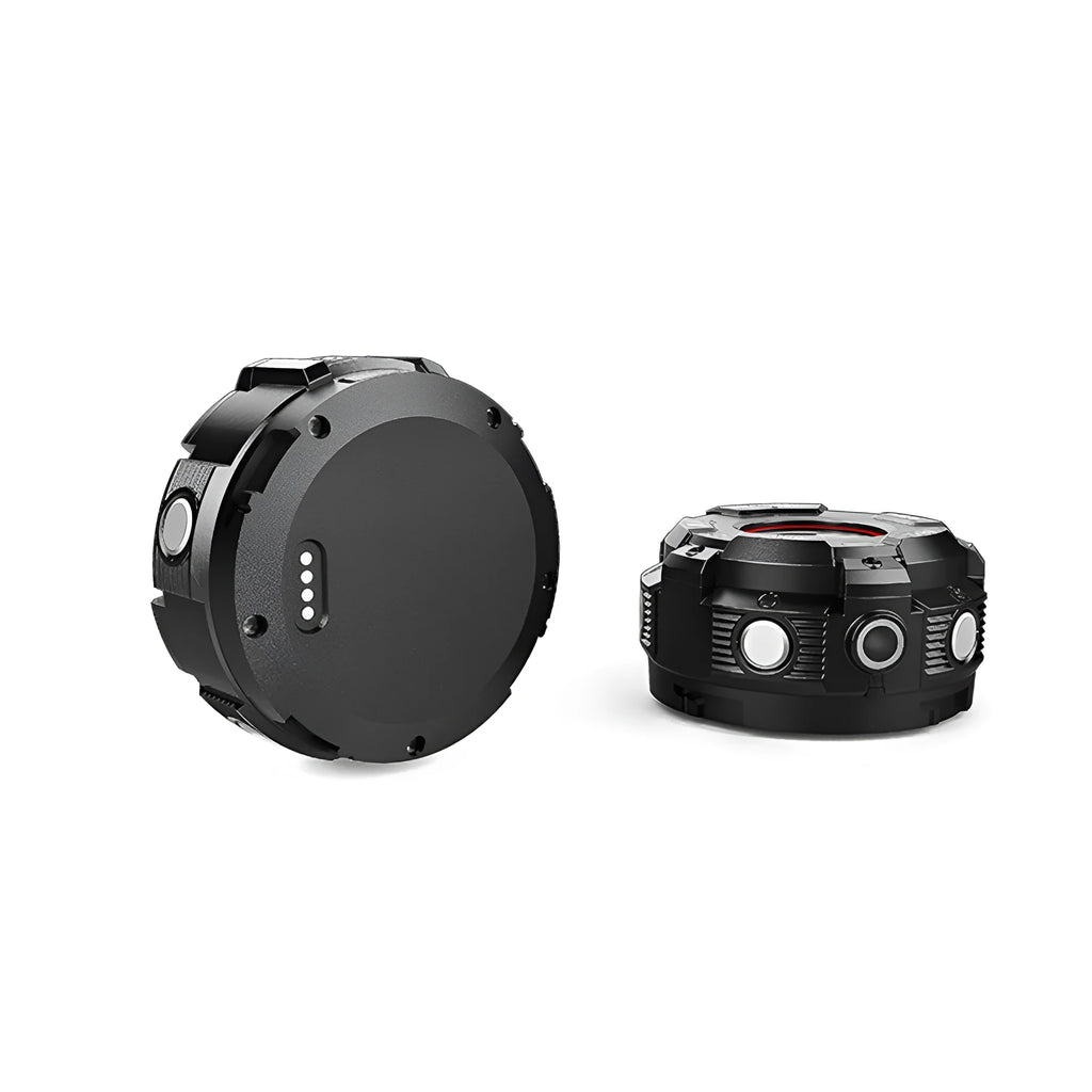 Black waterproof sports digital camera showing compact design and USB port.