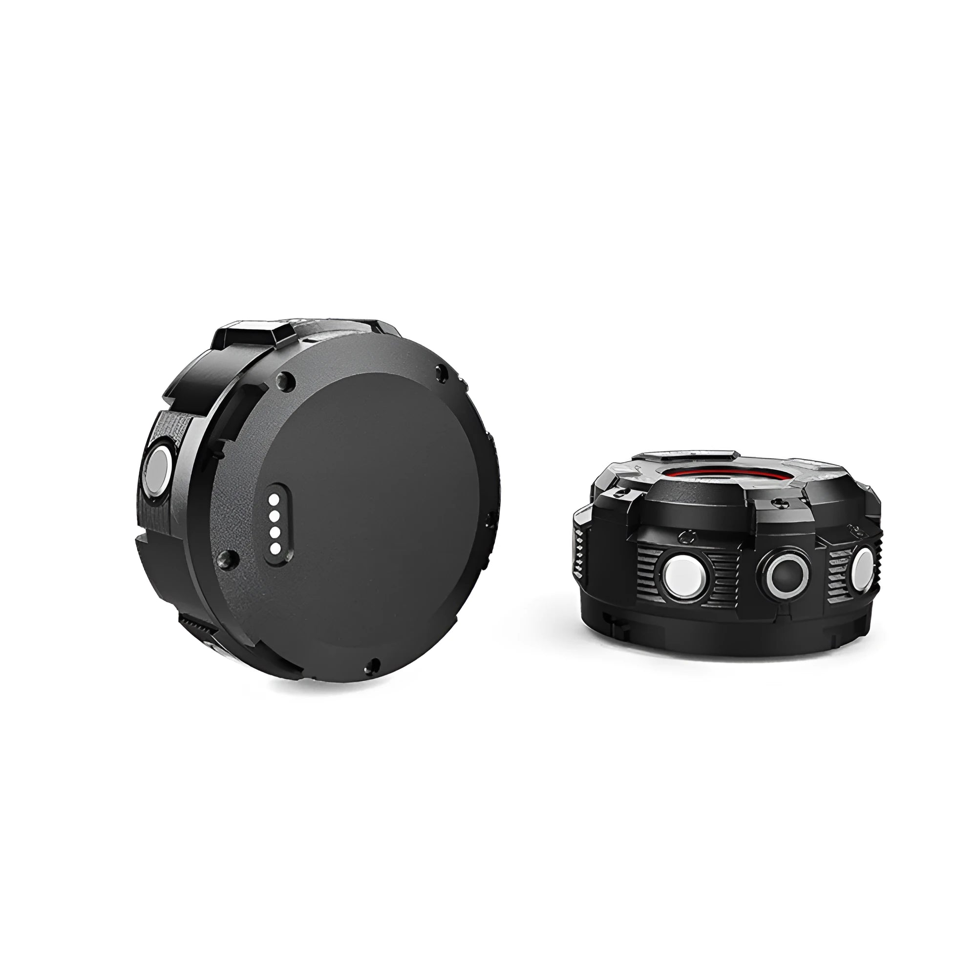 Black waterproof sports digital camera showing compact design and USB port.