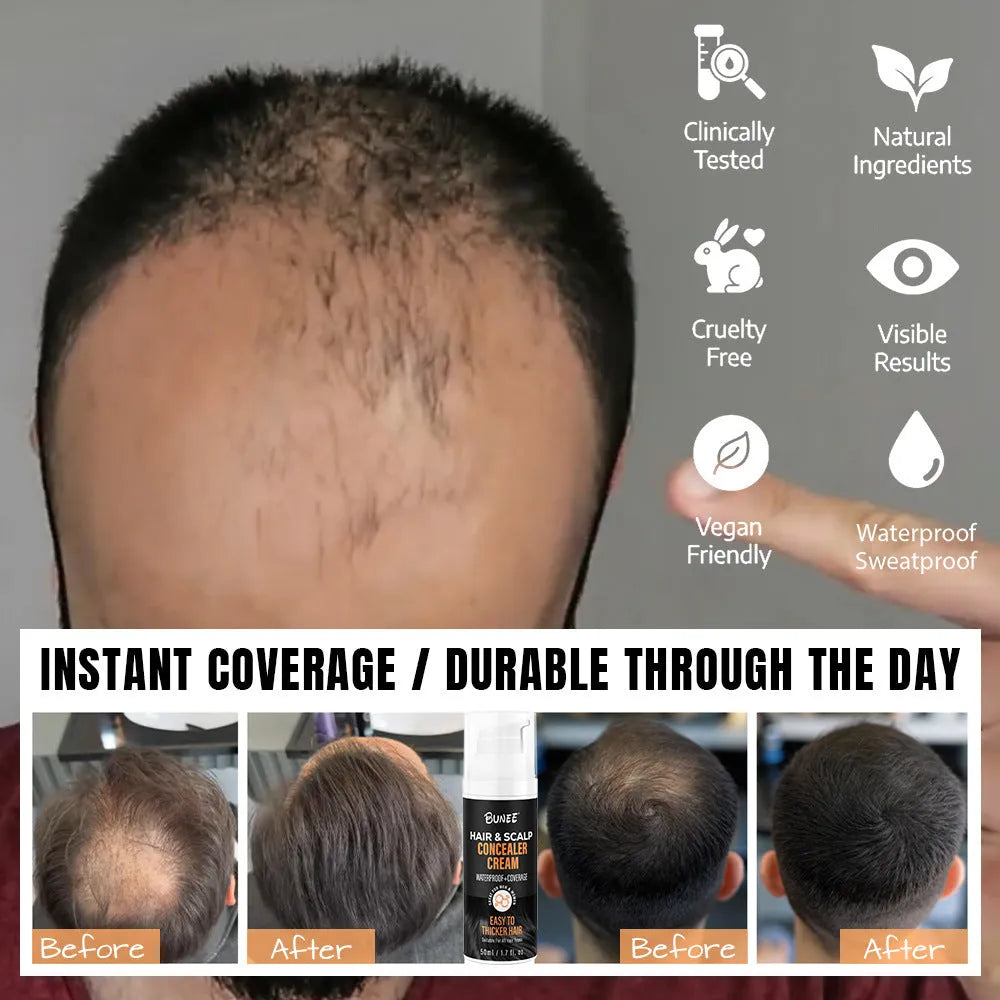30ml scalp concealer pomade container for thinning hair coverage and hairline gaps.