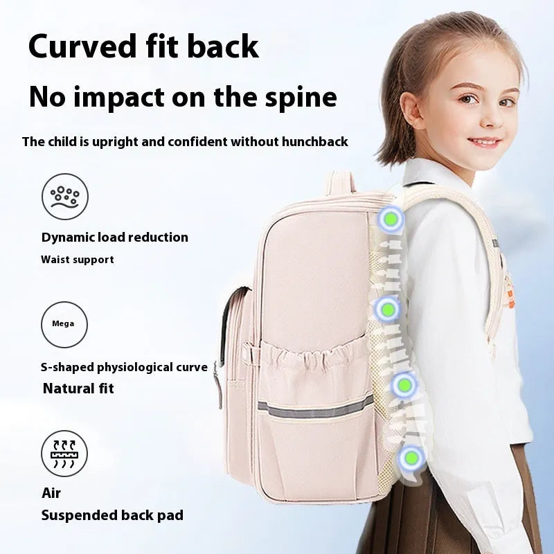 Student school backpack in multiple colours with lightweight large capacity design