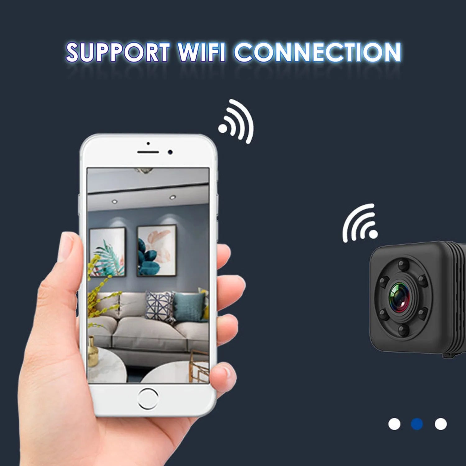 Black waterproof sports camera with GPCV4225 chip and MicroUSB port for 240 minute recording