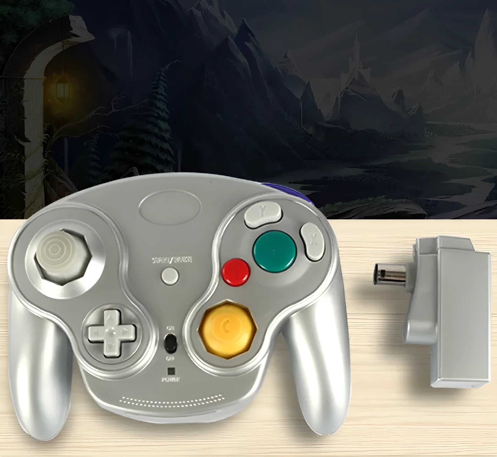 NGC wireless game controller in multiple colour options for Wii and GameCube consoles