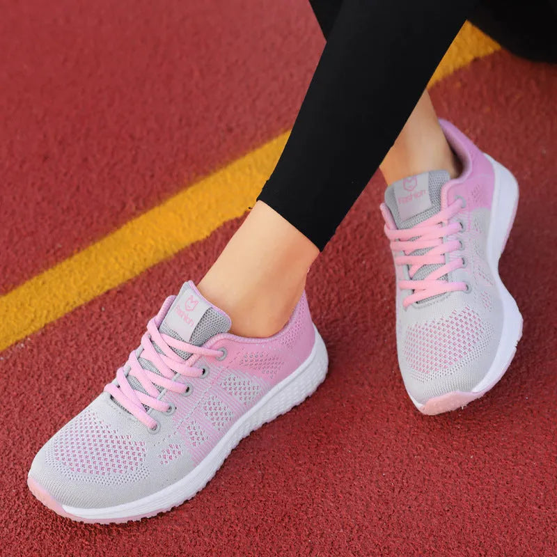 Women's high top casual shoes with back lacing and PU upper in white colour