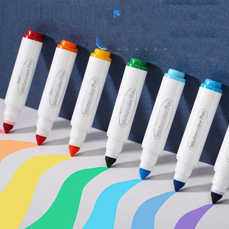 Children's plastic washable watercolour brush pen set in 36 or 48 colour options
