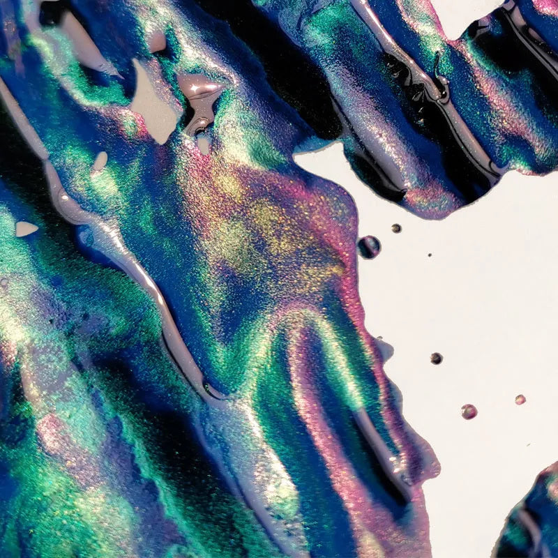 MEMORY-0420 gradient sheen ink bottles for fountain pens in Red Tide and Truffle colours