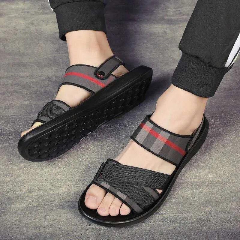 Youth leisure sports sandals with Lycra upper in EU sizes 38-44 with international conversion sizing