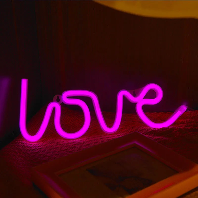 LED neon sign light Model 003 with silicone shell in pink or warm white colour options