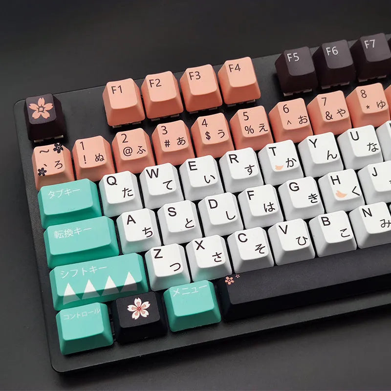 Green mechanical keyboard keycap with Cherry MX interface and USB wireless connection