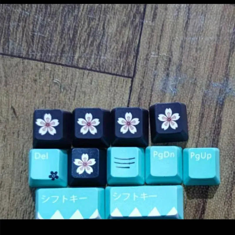 Green mechanical keyboard keycap with Cherry MX interface and USB wireless connection