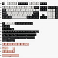 PBT two-color molding keycaps set for mechanical keyboards in multiple colour options including black blue and purple