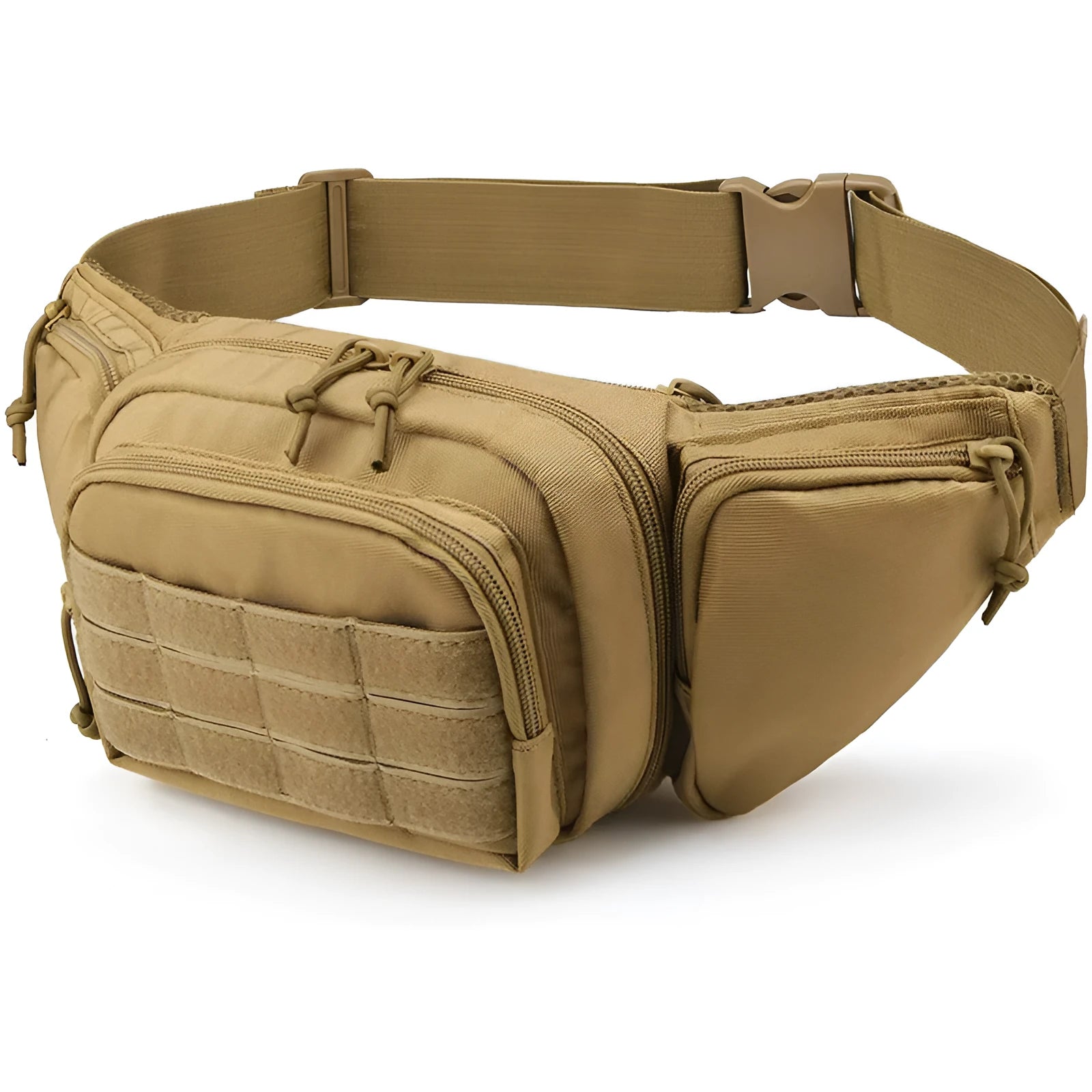 Tactical multifunctional storage waist bag in Black or Khaki colour for men and women
