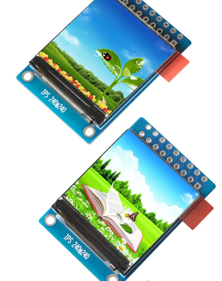 1.3 inch 240x240 IPS LCD display module with 18-pin connector for electronics projects