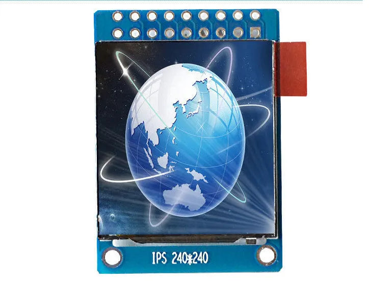 1.3 inch 240x240 IPS LCD display module with 18-pin connector for electronics projects