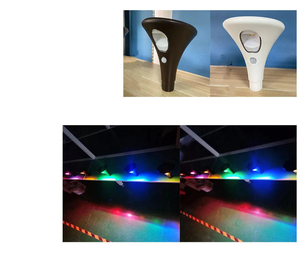 Solar induction ground plug light for outdoor lawn and garden lighting with IP65 waterproof rating